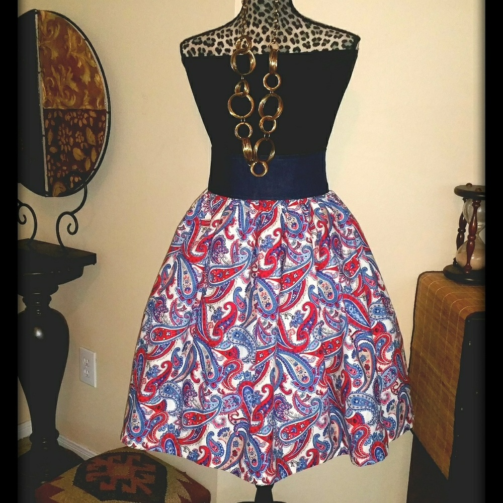Custom Paisley Skirt
